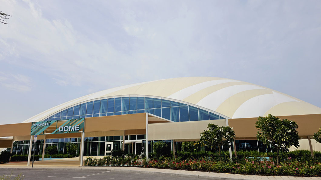 Air Dome with Glass Facade 321 Sports Hudayriat Island